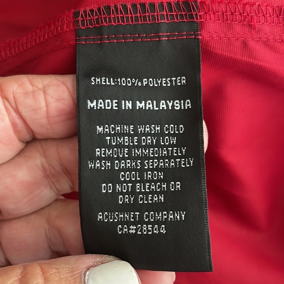 FOOTJOY Red Golfing Pullon Vest, Size Large - Picture 10 of 10